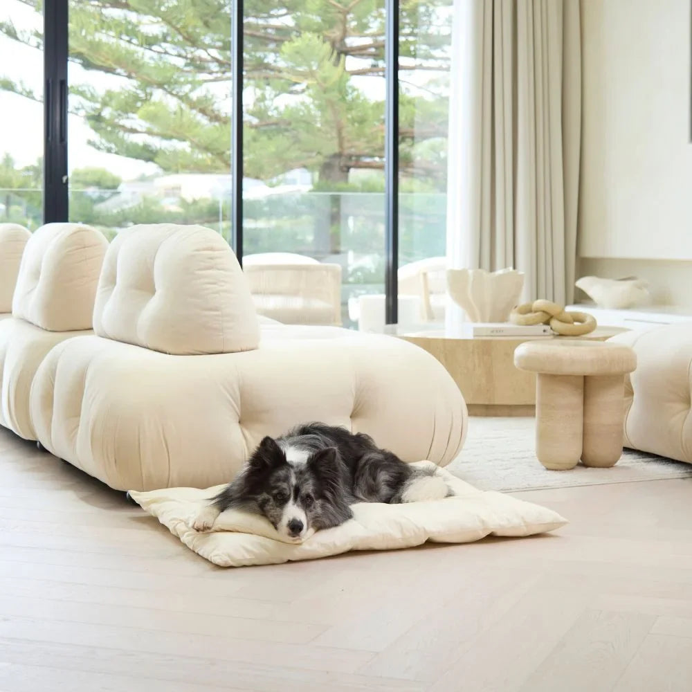 Cotton Lounger Cover - Natural