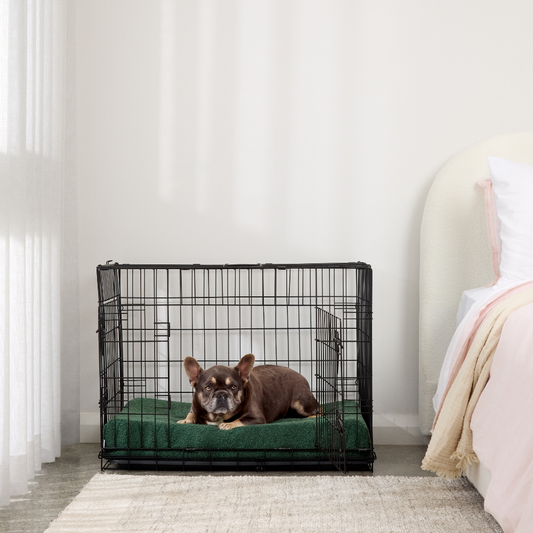 Bouclé Crate Mat - Forest Green