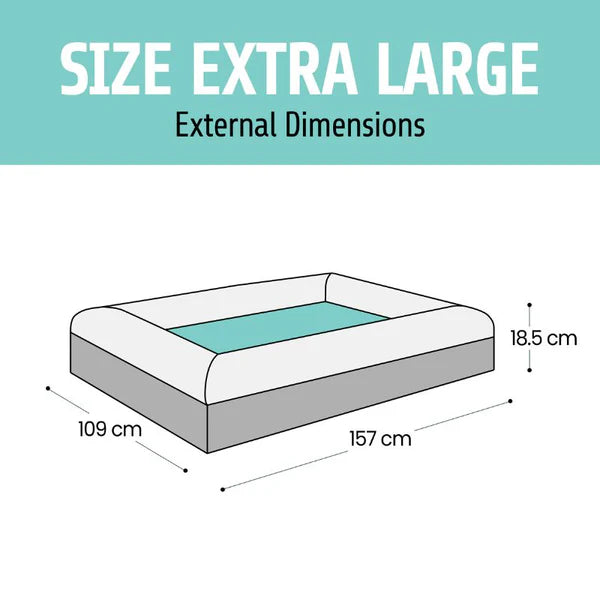 Extra Large dimensions diagram
