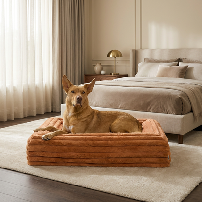 Memory Foam Dog Bed - Puffer Nutmeg