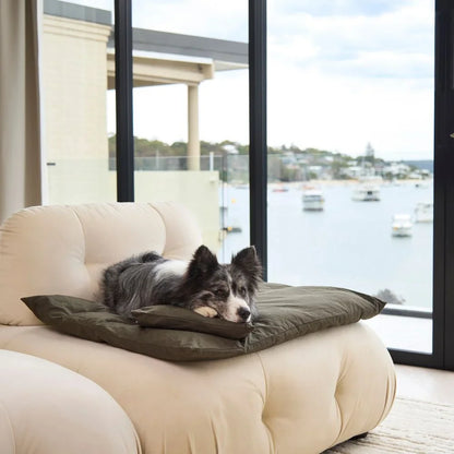 Cotton Lounger Cover - Seaweed