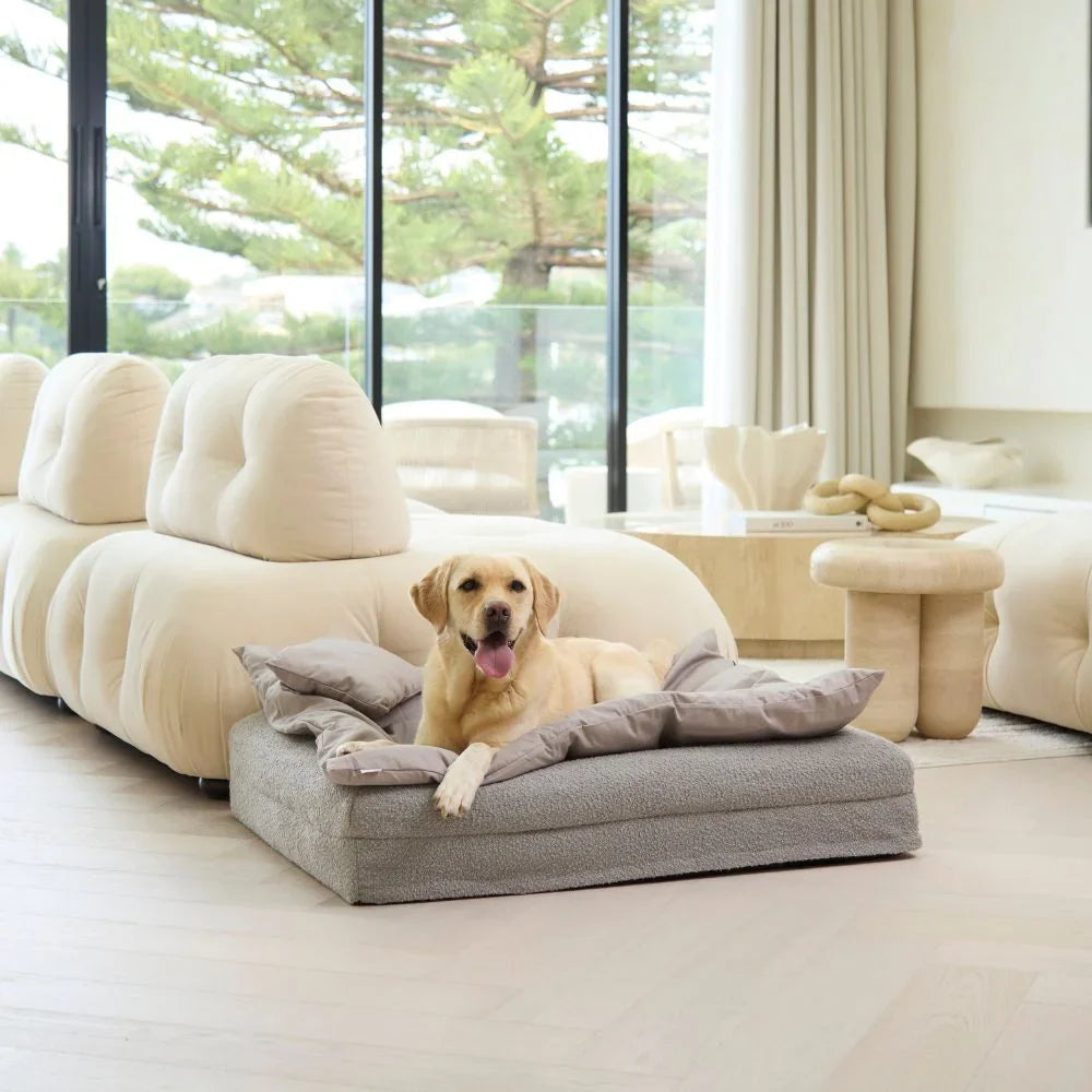 Cotton Lounger Cover - Stone