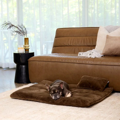 Faux Fur Lounger Cover - Chocolate