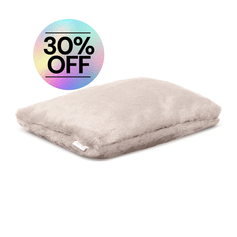 Faux Fur Pillow - Pearl