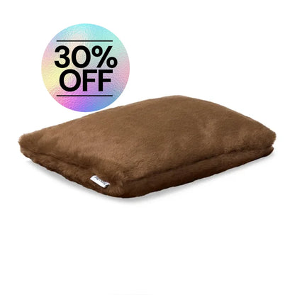 Faux Fur Pillowcase - Chocolate