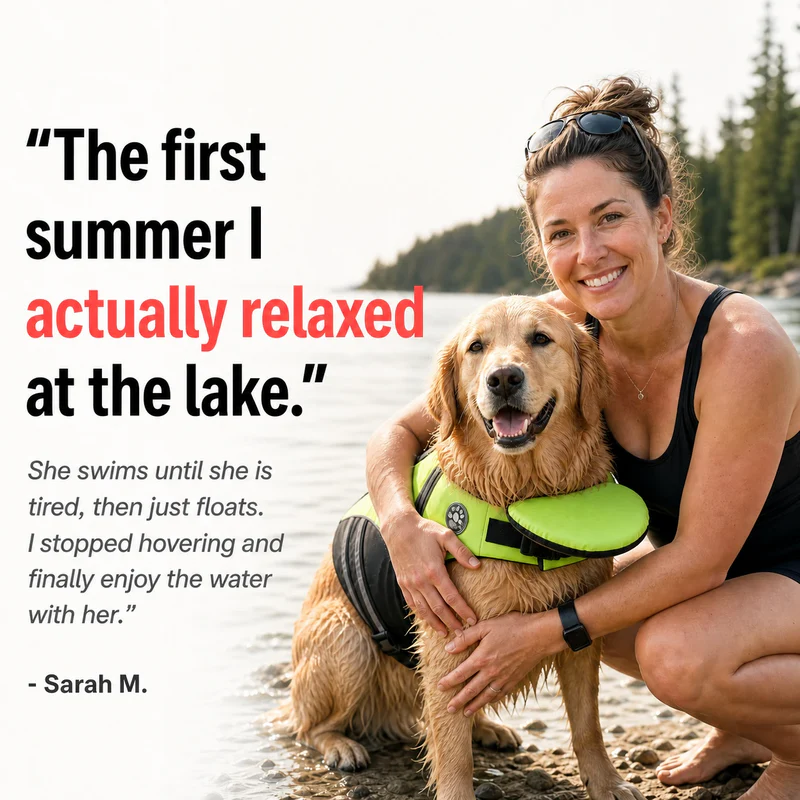 Dog Life Jacket With Chin Support