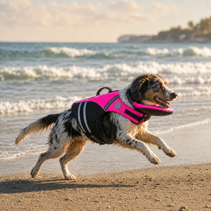 Dog Life Jacket With Chin Support