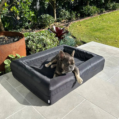 Memory Foam Dog Bed - Armour Black