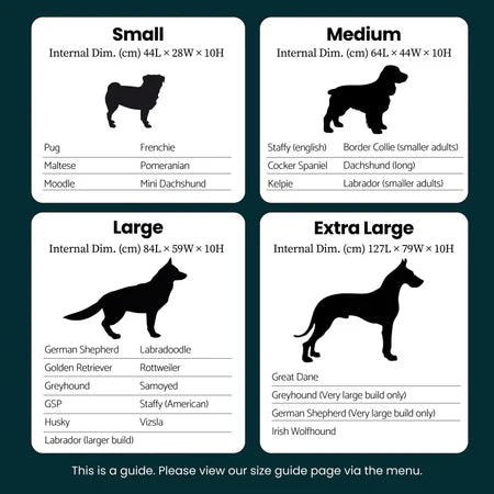 Memory Foam Dog Bed - Armour Black