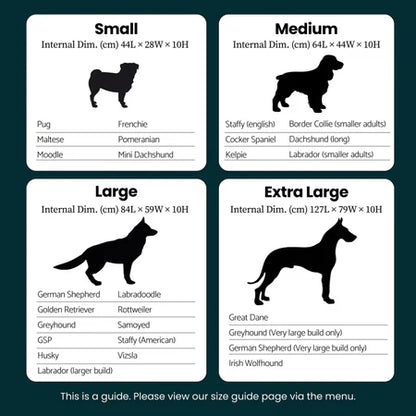 Memory Foam Dog Bed - Armour Black