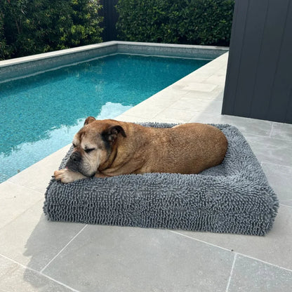 Memory Foam Dog Bed - Noodle Charcoal Grey