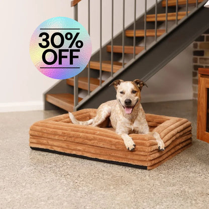 Memory Foam Dog Bed - Puffer Nutmeg