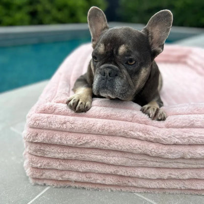 Memory Foam Dog Bed - Puffer Rosewater