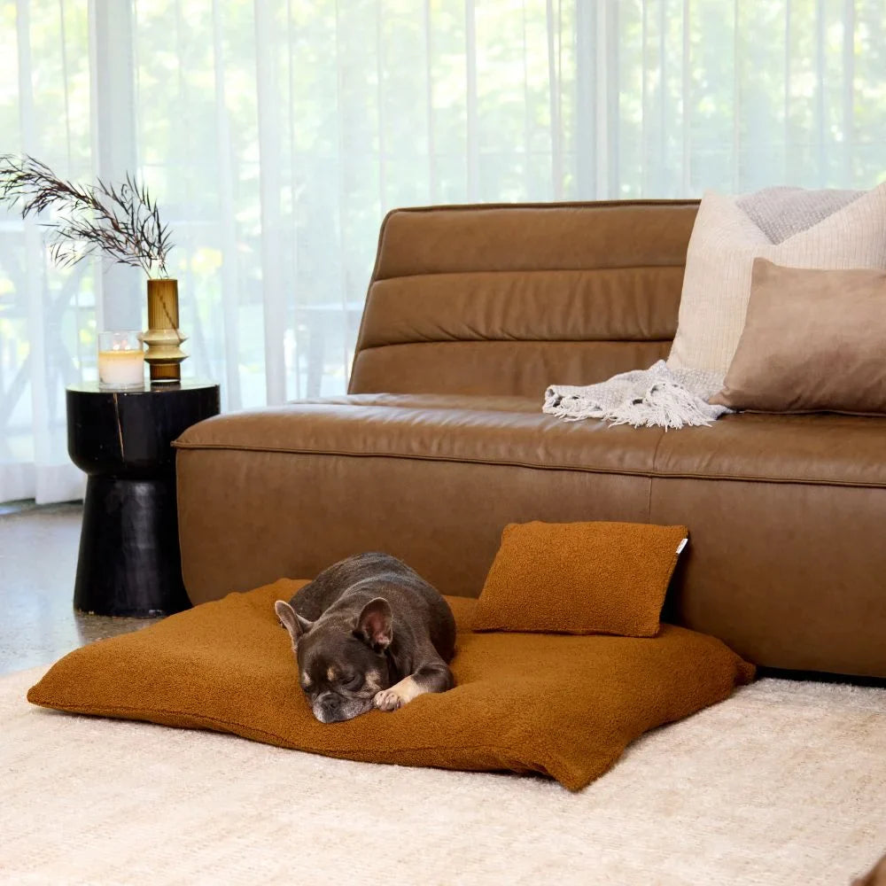 Polar Fleece Pillow - Golden Brown